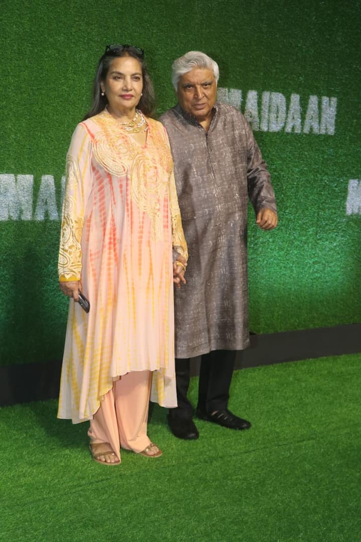 Javed Akhtar and Shabana Azmi also attended the screening.