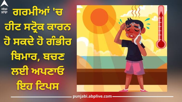 Health Alert: You can get seriously ill due to heat stroke, follow these tips to avoid, stay healthy Health Alert: ਗਰਮੀਆਂ 'ਚ ਹੀਟ ਸਟ੍ਰੋਕ ਕਾਰਨ ਹੋ ਸਕਦੇ ਹੋ ਗੰਭੀਰ ਬਿਮਾਰ, ਬਚਣ ਲਈ ਅਪਣਾਓ ਇਹ ਟਿਪਸ, ਰਹੋਗੇ ਸਿਹਤਮੰਦ