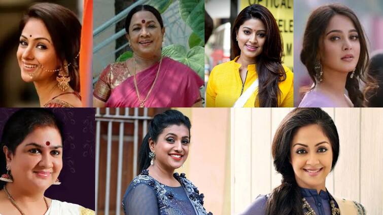 Actress who changed their original name for cinema career மனோரமா முதல் அனுஷ்கா வரை... சினிமாவுக்காக பெயரை மாற்றிய நடிகைகள்...