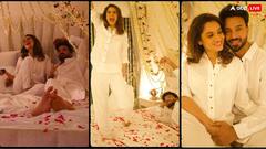 Ankita-Vicky Pics: एनिवर्सरी पर पति विक्की जैन संग रोमांटिक हुईं अंकिता लोखंडे, सुहागरात के बेड से शेयर कर दी ऐसी तस्वीरें