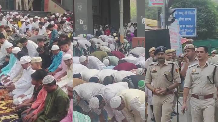 EID Mubarak 2024: राजधानी दिल्ली समेत पूरे देश और दुनिया में ईद का त्योहार आज धूमधाम से मनाया जा रहा है. लोग एक दूसरे के गले मिलकर ईद की मुबारकबाद दे रहे हैं.
