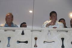 Salman Khan Greets Sea Of Fans Outside Galaxy On Eid - See Pics