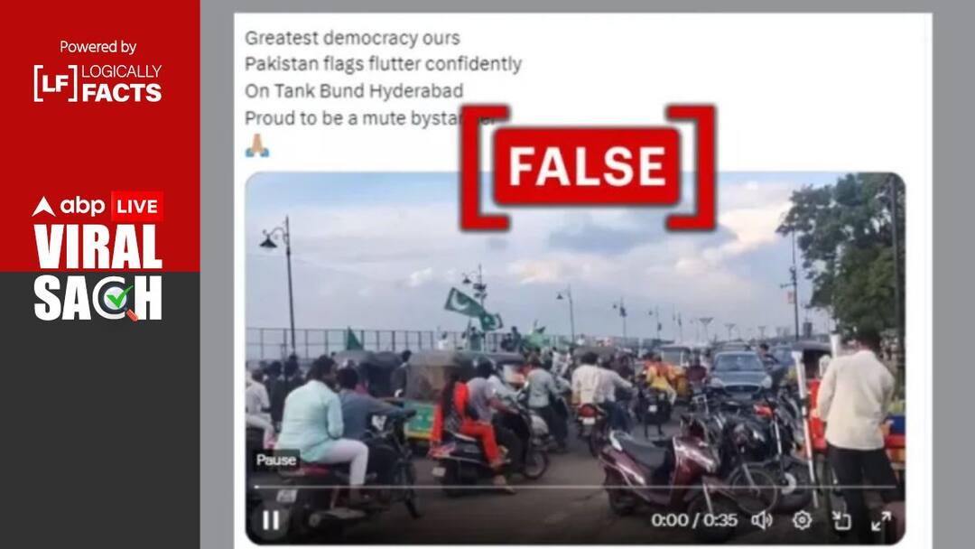 Fact Check: Old Video Shared As 'Pakistani Flags' Raised In Telangana's Hyderabad Old Video Shared As 'Pakistani Flags' Raised In Telangana's Hyderabad Fact Check: Old Video Shared As 'Pakistani Flags' Raised In Telangana's Hyderabad