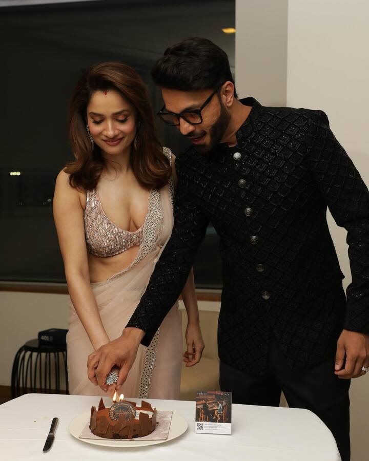 अभिनेत्री कॅमेऱ्यासमोर एक किलर पोज देत आहे. फोटोंमध्ये, अभिनेत्रीने पूर्ण नेटची साडी घातली आहे ज्याच्या बॉर्डरवर सिल्व्हर कलर वर्क आहे.
