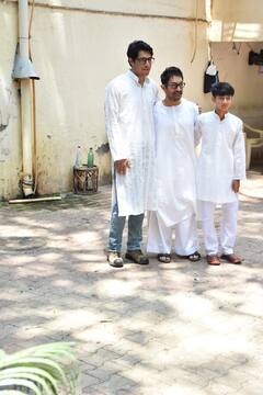 Eid Celebration: आमिर खान ने दोनों बेटों आजाद और जुनैद संग मनाई ईद, व्हाइट कुर्ता-पजामा में तीनों ने की ट्विनिंग