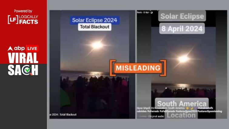 2019 Video Passed Off As 2024 Solar Eclipse Sighting in South America Fact Check: 2019 Video Passed Off As 2024 Solar Eclipse Sighting in South America