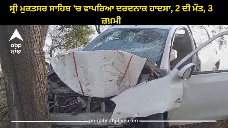 accident in sri muktsar sahib 2died 3 injured Sri muktsar sahib: ਸ੍ਰੀ ਮੁਕਤਸਰ ਸਾਹਿਬ 'ਚ ਵਾਪਰਿਆ ਦਰਦਨਾਕ ਹਾਦਸਾ, 3 ਦੀ ਮੌਤ, 2 ਜ਼ਖ਼ਮੀ