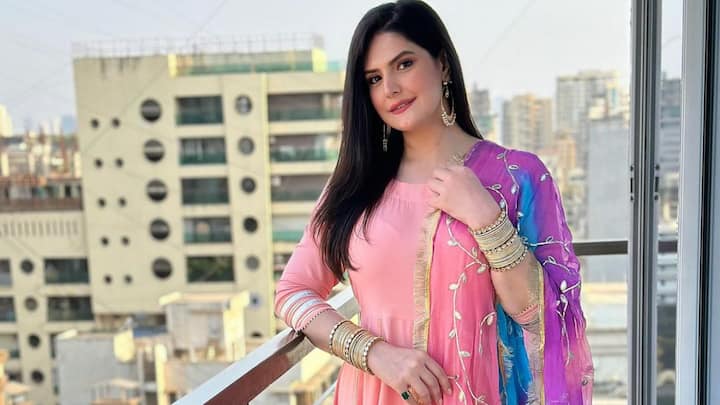 Zareen Khan treated fans with pictures in an ethnic suit looking her elegant best.