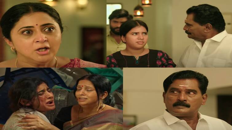 Ethirneechal serial today episode written update April 12 promo Ethirneechal Serial: ஈஸ்வரியை வெளியே போக சொன்ன தர்ஷினி.. சித்திரவதைப்படுத்தப்படும் அஞ்சனா... எதிர்நீச்சலில் இன்று! 