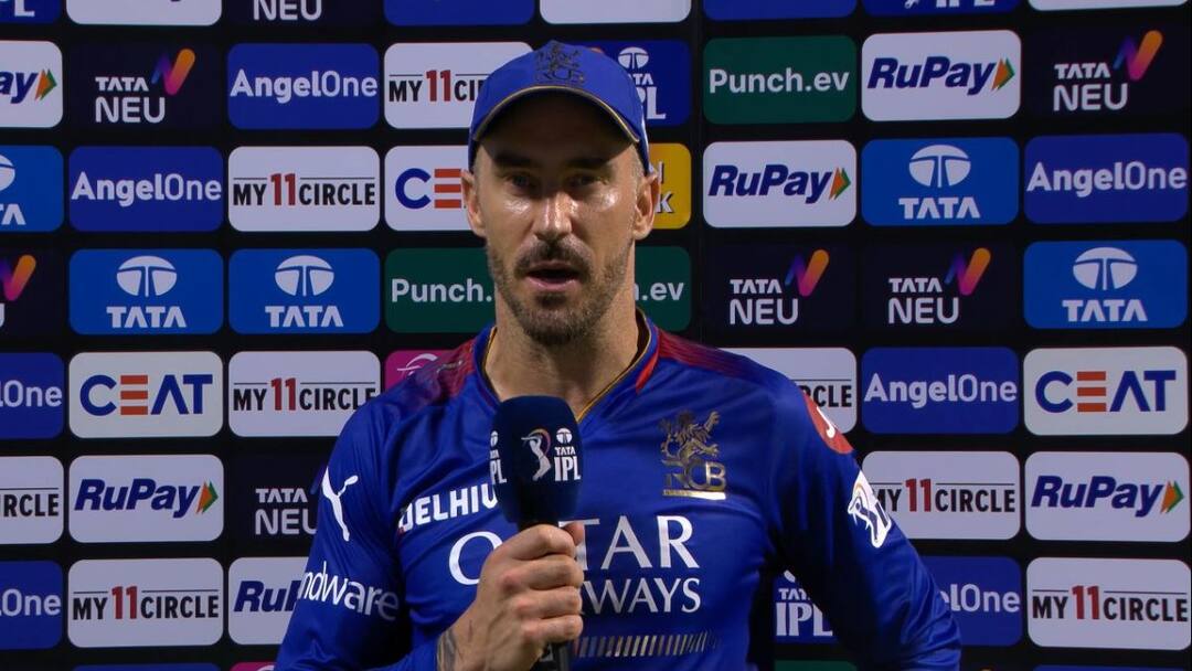 MI vs RCB: पहिल्या 6 सामन्यानंतरच मानली हार...फाफ डू प्लेसिस संतापला, आरसीबीचा कर्णधार काय बोलून गेला? MI vs RCB: RCB Captain Faf Du Plessis said We don't have enough weapons in the bowling. MI vs RCB: पहिल्या 6 सामन्यानंतरच मानली हार...फाफ डू प्लेसिस संतापला, आरसीबीचा कर्णधार काय बोलून गेला?