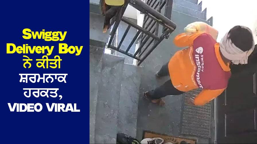 Viral Video: Swiggy ਦੇ ਡਿਲੀਵਰੀ ਬੁਆਏ ਦੀ ਕਰਤੂਤ CCTV 'ਚ ਕੈਦ, ਦਰਵਾਜ਼ੇ 'ਤੇ ਕੀਤਾ ਅਜਿਹਾ ਕੰਮ, ਵੇਖੋ ਵੀਡੀਓ Viral Video: The act of Swiggy's delivery boy was captured on CCTV, he did such an act at the door, see the video Viral Video: Swiggy ਦੇ ਡਿਲੀਵਰੀ ਬੁਆਏ ਦੀ ਕਰਤੂਤ CCTV 'ਚ ਕੈਦ, ਦਰਵਾਜ਼ੇ 'ਤੇ ਕੀਤਾ ਅਜਿਹਾ ਕੰਮ, ਵੇਖੋ ਵੀਡੀਓ