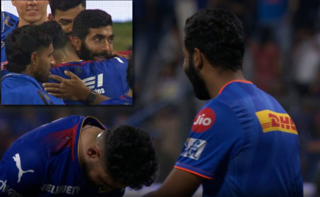 IPL 2024 MI VS RCB Mohammed Siraj bow down to Jasprit Bumrah after Mumbai Indians vs Royal Challengers Bangalore match Watch: जसप्रीत बुमराह के आगे पहले झुकाया सिर, फिर गले से लगाया, सिराज ने इस तरह किया बूम-बूम का सम्मान