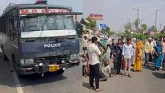 उज्जैन से इंदौर कोर्ट में पेशी पर जा रहे पुलिस वाहन की टक्कर से पंचायत कर्मचारी की मौत, गाड़ी में तोड़फोड़