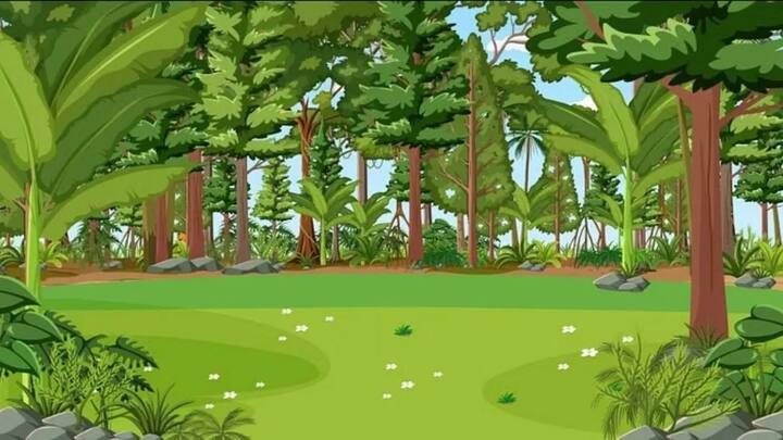 इस तस्वीर में जंगल की सीन दिख रहा है, जिसमें एक टाइगर छिपा है.