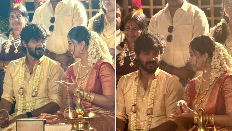 kanaa actor darshan and actress anju kurian wedding photo goes viral Kanaa Actor Darshan : திருமண கோலத்தில் கனா பட நடிகர் தர்ஷன்... நிஜ கல்யாணமா? நடிப்பா? என்கிற குழப்பத்தில் ரசிகர்கள்
