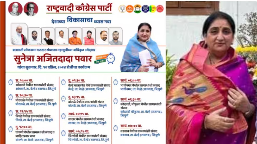 Maharashtra Lok Sabha Election: सुनेत्रा पवार के पोस्टर में राज ठाकरे की तस्वीर, सियासी गलियारे में हर तरफ चर्चा