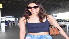 મુંબઇ એરપોર્ટ પર પાપારાઝીના કેમેરામાં કેદ થઇ માનુષી છિલ્લર