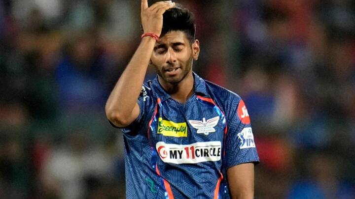 लखनऊ सुपर जाएंट्स के मयंक यादव ने सीजन की सबसे तेज गेंद डाली. इसके अलावा इस गेंदबाज ने अपनी इकॉनमी से खासा प्रभावित किया है. मयंक यादव की गेंदों के सामने विपक्षी बल्लेबाज बेबस और लाचार नजर आए हैं. (फोटो क्रेडिट- सोशल मीडिया)