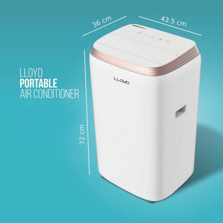 Lloyd 1 Ton 3 Star Portable AC: ਇਸ AC ਨੂੰ ਖਰੀਦਣ ਲਈ ਤੁਹਾਨੂੰ 39,990 ਰੁਪਏ ਖਰਚ ਕਰਨੇ ਪੈਣਗੇ। ਇਸ ਤੋਂ ਇਲਾਵਾ ਤੁਹਾਨੂੰ ਇਸ 'ਤੇ ਕਈ ਬੈਂਕ ਆਫਰ ਵੀ ਮਿਲ ਰਹੇ ਹਨ। ਜੇਕਰ ਤੁਸੀਂ ਫਲਿੱਪਕਾਰਟ ਤੋਂ ਆਰਡਰ ਕਰਦੇ ਹੋ, ਤਾਂ ਇਹ ਤੇਜ਼ੀ ਨਾਲ ਤੁਹਾਡੇ ਤੱਕ ਪਹੁੰਚ ਜਾਵੇਗਾ। ਇਸ 'ਤੇ 1 ਸਾਲ ਦੀ ਵਾਰੰਟੀ ਵੀ ਮਿਲਦੀ ਹੈ। ਤੁਹਾਨੂੰ ਕ੍ਰੈਡਿਟ ਕਾਰਡ ਦੁਆਰਾ ਭੁਗਤਾਨ ਕਰਨ 'ਤੇ ਵੱਖਰੀ ਛੂਟ ਮਿਲੇਗੀ। 1 ਟਨ ਹੋਣ ਕਾਰਨ ਬਿਜਲੀ ਦੀ ਖਪਤ ਵੀ ਬਹੁਤ ਘੱਟ ਹੁੰਦੀ ਹੈ। ਕੰਪਨੀ ਦਾ ਦਾਅਵਾ ਹੈ ਕਿ ਇਹ 15% ਤੱਕ ਬਿਜਲੀ ਦੀ ਬਚਤ ਕਰਦੀ ਹੈ। ਇਸ ਦਾ ਡਿਜ਼ਾਈਨ ਵੀ ਕਾਫੀ ਵਧੀਆ ਹੈ।