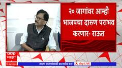 Sanjay Raut : राज्यातील 20 जागांवर आम्ही भाजपचा दारुण पराभव करणार : संजय राऊत : ABP Majha