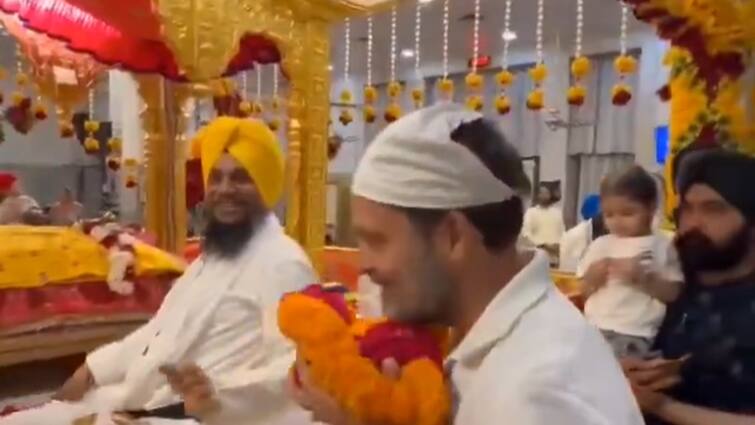 Baisakhi 2024: Congress MP Rahul Gandhi Presents Prayers At Delhi Gurdwara — WATCH