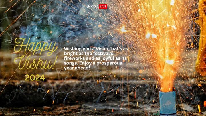 Wishing you a Vishu that's as bright as the festival's fireworks and as joyful as its songs. Enjoy a prosperous year ahead! (Image source: canva)