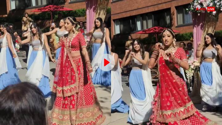 Bride friends wedding dance performance goes viral internet users reacted watch video Video: दुल्हन की शादी में उनकी सहेलियों ने खूब मचाया धमाल, शानदार डांस परफॉर्मेंस का वीडियो वायरल