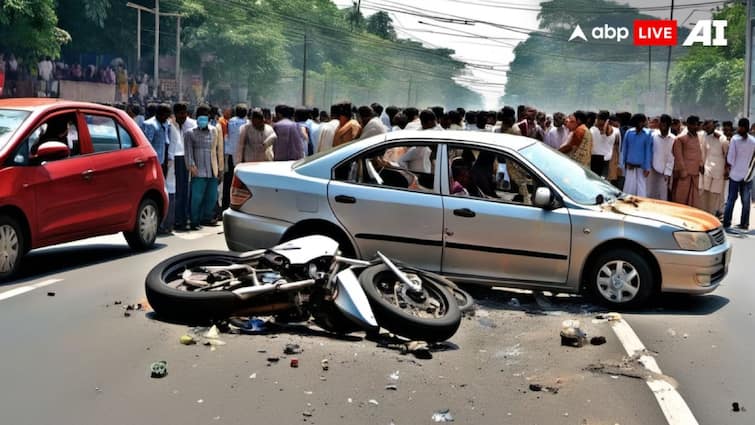 Rajasthan Road accident Trailer hits bike in Bharatpur mother in law and daughter in law die ANN Bharatpur Road Accident: सड़क क्रॉस कर रहे बाइक सवारों को ट्रेलर ने मारी टक्कर, सास-बहू की मौत, ससुर की हालत गंभीर