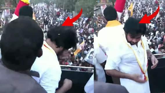 Stone Attack on Pawan Kalyan | తెనాలి వారాహి యాత్రలో పవన్ పై రాయితో దాడి | ABP Desam
