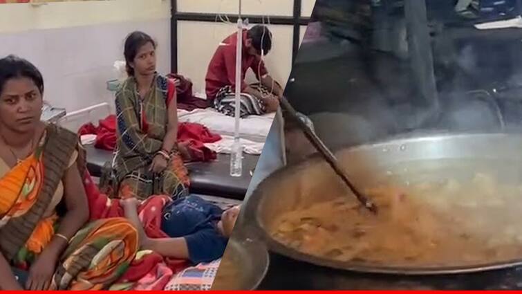 Chandrapur 100 people food poisoned by Mahaprasad in Chandrapur, one died Marathi News Chandrapur : चंद्रपूरमध्ये  महाप्रसादातून 100 जणांना विषबाधा, एकाचा मृत्यू