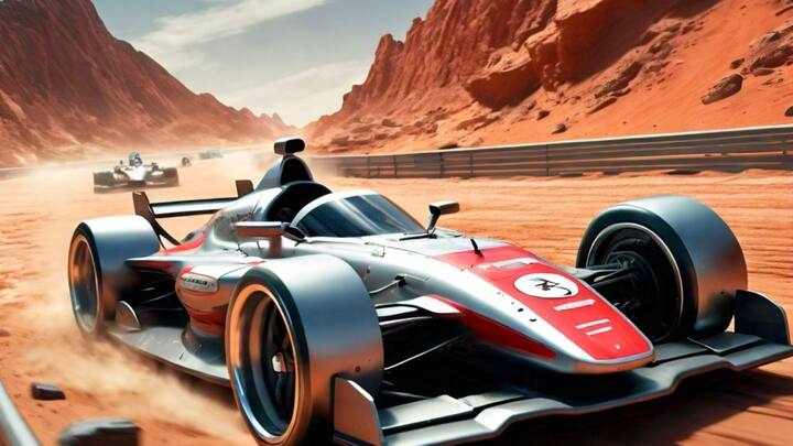 साइंस की बदौलत भविष्य में ये संभव है कि चांद पर कार भी चल सके. फिलहाल एआई की तस्वीर देखकर ये समझ में आ रहा है कि चांद पर जब कार चलेगी तो नजारा कैसा होगा.