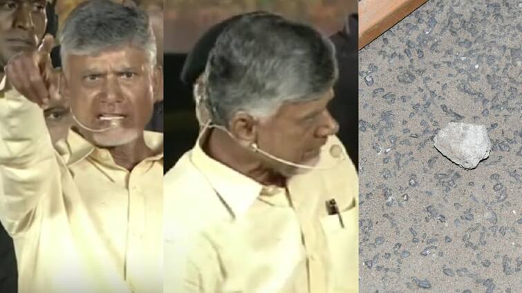 Chandrababu Naidu TDP claims, stones hurled at Visakhapatnam Andhra pradesh Chandrababu Naidu: 