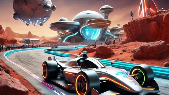 एआई ने हमारे निर्देशों पर जो कार रेसिंग की तस्वीरें बनाई हैं. उसमें सभी स्पोर्टस कार नजर आ रही हैं.