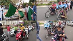 In Pics: कोटा में दिव्यांगों ने रैली निकाल कर दिया 100 प्रतिशत मतदान का संदेश, देखें तस्वीरें