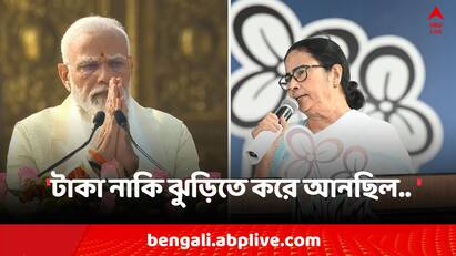 Lok Sabha Election 2024, Mamata Banerjee attacks on Modi s guaranty after PM s statement on Bengal s multiple scam including Bhupatinagar Incident Mamata Banerjee: টাকা নাকি ঝুড়িতে করে আনছিল, পড়ে গিয়েছে.., মমতার নিশানায় এবার মোদি