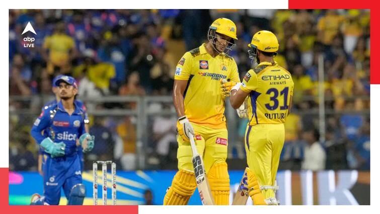 Shivam Dube Ruturaj Gaikwad shines with the bat as CSK put / on board vs MI IPL 2024 MI vs CSK: শেষলগ্নে ধোনি ধামাকা, রুতুরাজ, শিবম দুবের অর্ধশতরানে মুম্বইকে ২০৭ রানের টার্গেট দিল সিএসকে