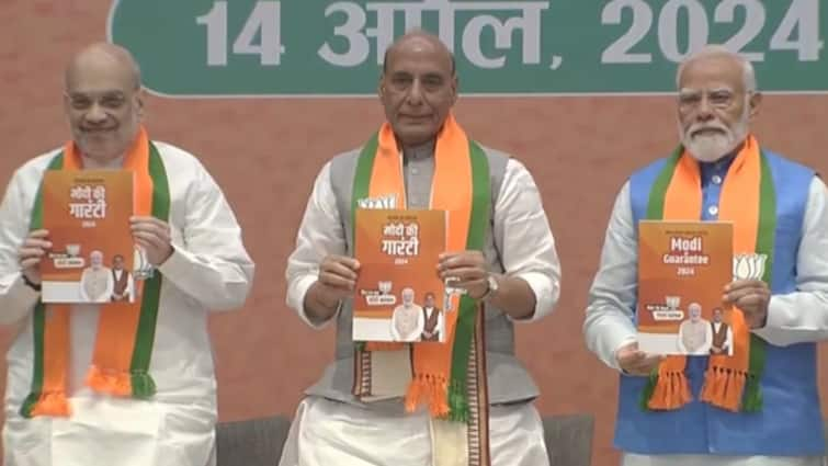 BJP Unveils Manifesto: 'Sankalp Patra' Named 'Modi Ki Guarantee' For 2024 Lok Sabha Polls