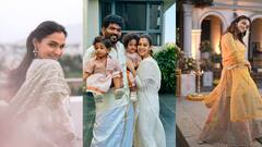 Tamil New Year : தமிழ் புத்தாண்டு வாழ்த்துகளை தெரிவித்த தென்னிந்திய நடிகைகள்!