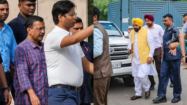 Arvind Kejriwal In Tihar Jail Bhagwant Mann Emotional meets Delhi CM What Asked About Punjab Arvind Kejriwal Jail: तिहाड़ जेल में मिले भगवंत मान तो अरविंद केजरीवाल ने कहा- 'मेरी चिंता मत करो बताओ कि...'