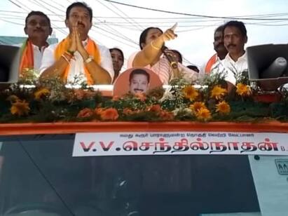 Vanathi Srinivasan campaign in support of BJP candidate Aravakurichi in Karur - TNN அரவக்குறிச்சியில் வானதி சீனிவாசன் பிரச்சாரம் நெகிழ்ச்சியை ஏற்படுத்திய பாஜக வேட்பாளர்