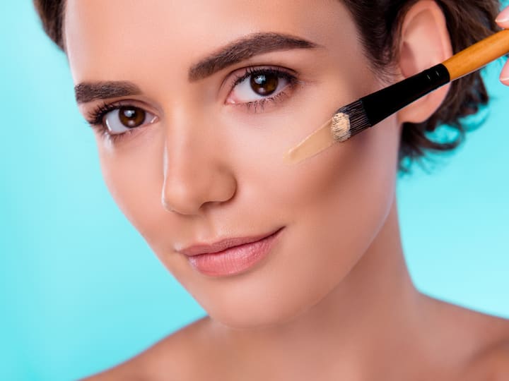 1. Spot Concealing instead of a full face of foundation for lightweight, breathable daily look. (Image source: getty images)