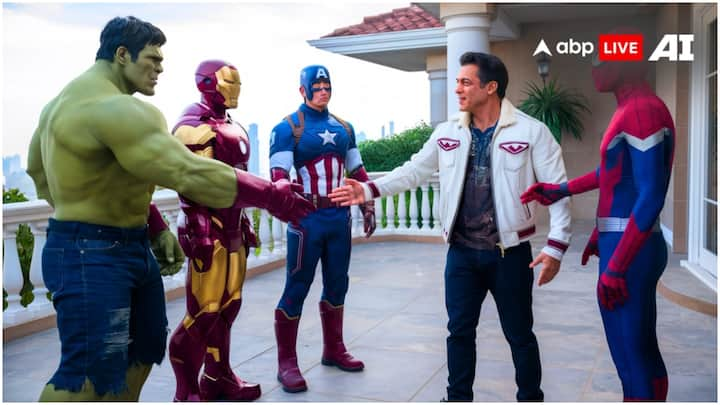 Salman Khan Avengers Bodyguards: सलमान खान के घर पर फायरिंग के बाद उनकी सुरक्षा बढ़ा दी गई है. ऐसे में अगर एवेंजर्स उनके बॉडीगार्ड बन जाएं तो कैसा नजारा होगा. चलिए आज हम आपको AI की मदद से बताते हैं.