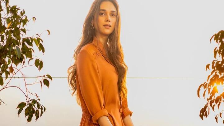 Aditi Rao Hydari picked a stylish orange co-ord set for her latest photoshoot.