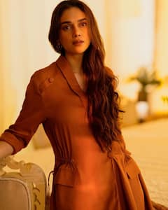Aditi Rao Hydari Looks Effortlessly Stylish In Monotone Co-ord Set, Check Out Pics Inside