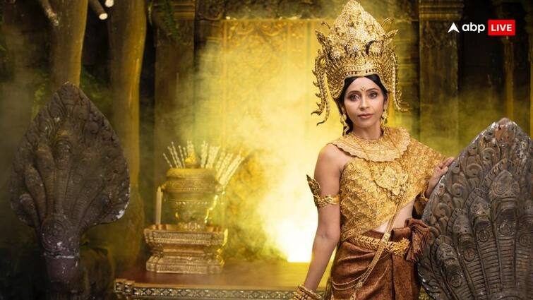 IFS Devyani Khobragade Viral Image photoshoot dressed as a Khmer Apsara Cambodian New Year Devyani Khobragade: कंबोडियाई नववर्ष पर भारतीय राजनयिक का दिखा खास अंदाज, 'अप्सरा' की ड्रेस पहनकर आईं सामने