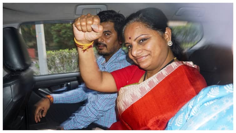 BRS Leader K. Kavitha Sent To Judicial Custody Till April 23 In Delhi Excise Policy Case K Kavitha To Remain In Jail Till April 23, Hearing On Interim Relief Plea For Lok Sabha Campaign On April 22