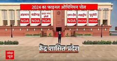 Lok Sabha Election 2024: केंद्र शासित प्रदेशों के सर्वे में NDA का बजा डंका | C Voter Survey