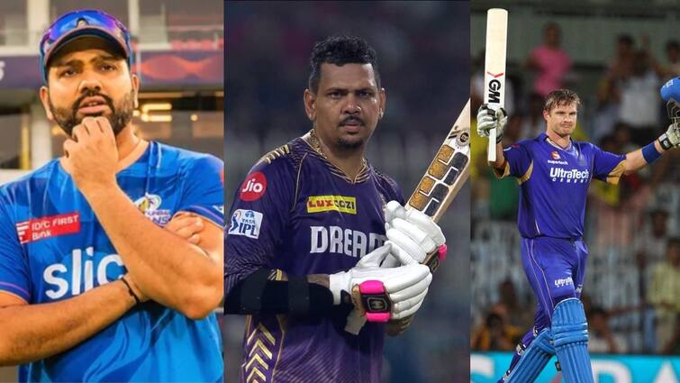 IPL 2024 Sunil narine joins with rohit watson unique record in ipl history IPL 2024: ஐபிஎல் வரலாற்றின் தனித்துவமான சாதனை..! ரோஹித், வாட்சன் வரிசையில்  சுனில் நரேன் அதகளம்