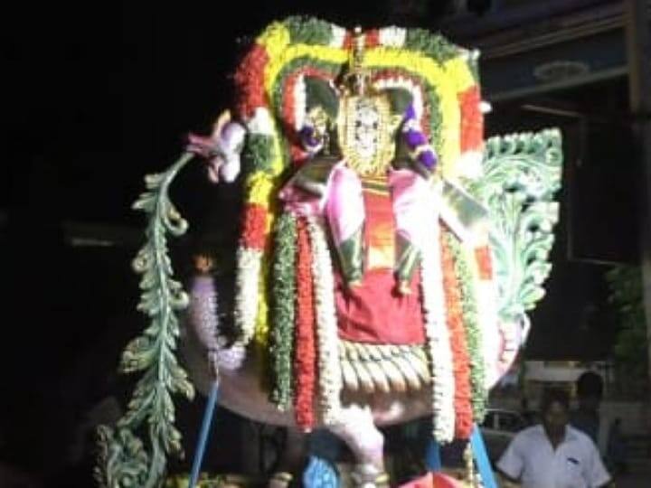 Karur Sri Abhaya Pradhana Renganathar Temple Street Walk in Swami Annapatsi Vahanam - TNN கரூர் ஸ்ரீ அபய பிரதான ரெங்கநாதர் ஆலயத்தில் சுவாமி அன்னபட்சி வாகனத்தில் வீதி உலா