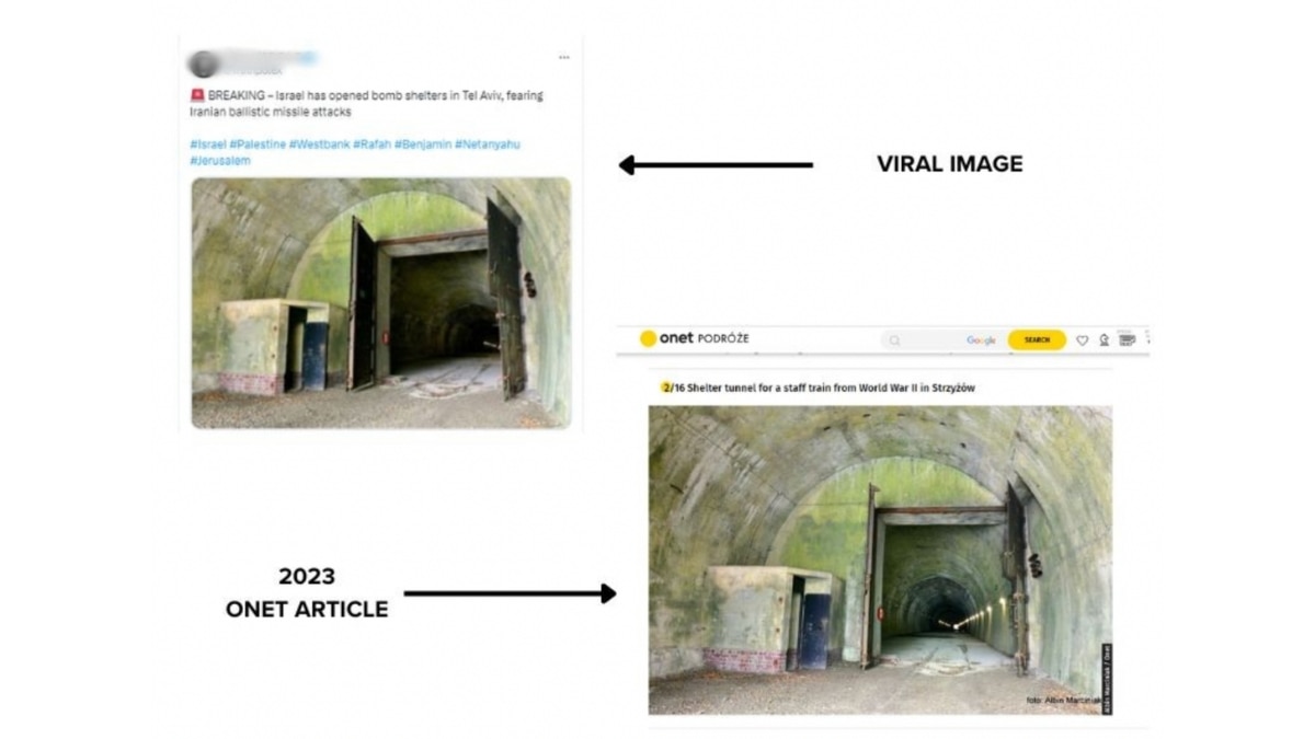 Fact Check: Viral Image Is Of WWII Shelter Tunnel In Poland, Not Of Tel Aviv Bomb Shelter